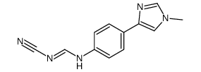N-cyano-N'-[4-(1-methylimidazol-4-yl)phenyl]methanimidamide