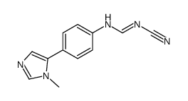 N-cyano-N'-[4-(3-methylimidazol-4-yl)phenyl]methanimidamide