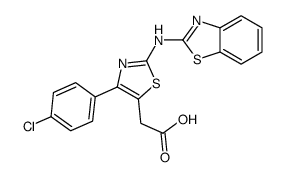 2-[2-(1,3-benzothiazol-2-ylamino)-4-(4-chlorophenyl)-1,3-thiazol-5-yl]acetic acid