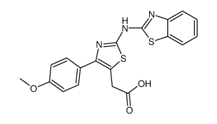 2-[2-(1,3-benzothiazol-2-ylamino)-4-(4-methoxyphenyl)-1,3-thiazol-5-yl]acetic acid