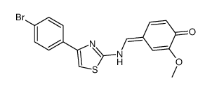 4-[[[4-(4-bromophenyl)-1,3-thiazol-2-yl]amino]methylidene]-2-methoxycyclohexa-2,5-dien-1-one