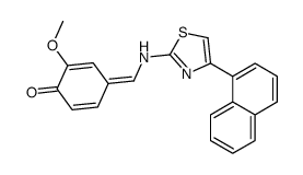 2-methoxy-4-[[(4-naphthalen-1-yl-1,3-thiazol-2-yl)amino]methylidene]cyclohexa-2,5-dien-1-one