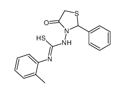 1-(2-methylphenyl)-3-(4-oxo-2-phenyl-1,3-thiazolidin-3-yl)thiourea