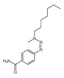 4-[[heptyl(methyl)amino]diazenyl]benzamide