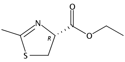 4-Thiazolecarboxylic acid, 4,5-dihydro-2-methyl-, ethyl ester, (4R)