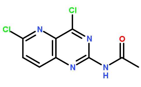 N-(4,6-二氯-吡啶并[3,2-d]嘧啶-2-基)-乙酰胺