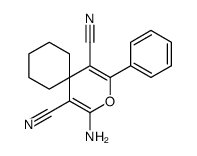 4-amino-2-phenyl-3-oxaspiro[5.5]undeca-1,4-diene-1,5-dicarbonitrile
