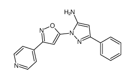 5-phenyl-2-(3-pyridin-4-yl-1,2-oxazol-5-yl)pyrazol-3-amine