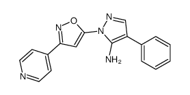 4-phenyl-2-(3-pyridin-4-yl-1,2-oxazol-5-yl)pyrazol-3-amine