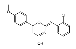 2-(2-chloroanilino)-6-(4-methoxyphenyl)-1,3-oxazin-4-one