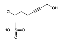 6-chlorohex-2-yn-1-ol,methanesulfonic acid