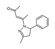 4-(5-methyl-3-phenyl-3,4-dihydropyrazol-2-yl)pent-3-en-2-one