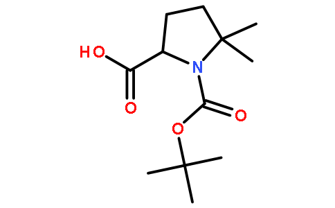 1-叔丁氧羰基-5,5二甲基吡咯烷-2甲酸