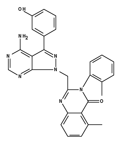 2-((4-氨基-3-(3-羟基苯基)-1H-吡唑并[3,4-d]嘧啶-1-基)甲基)-5-甲基-3-(邻甲苯基)喹唑啉-4(3H)-酮