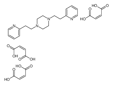 1,4-bis(2-pyridin-2-ylethyl)piperazine,but-2-enedioic acid