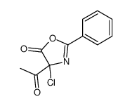 4-acetyl-4-chloro-2-phenyl-1,3-oxazol-5-one