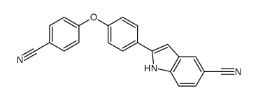 2-[4-(4-cyanophenoxy)phenyl]-1H-indole-5-carbonitrile