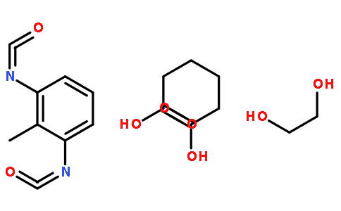 己二酸与1,3-二异氰酸基甲苯和1,2-乙二醇的聚合物