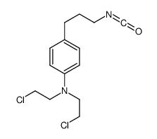 N,N-bis(2-chloroethyl)-4-(3-isocyanatopropyl)aniline