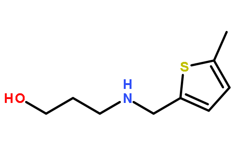 3-[(5-甲基-2-噻吩基)甲基氨基]丙-1-醇