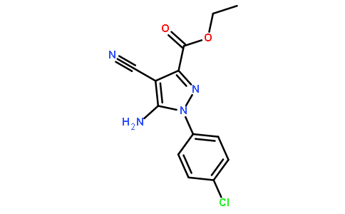 5-氨基-1-(4-氯苯基)-4-氰基吡唑-3-羧酸乙酯