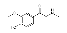 Ethanone, 1-(4-hydroxy-3-methoxyphenyl)-2-(methylamino)