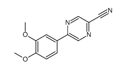 5-(3,4-dimethoxyphenyl)pyrazine-2-carbonitrile