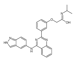 2-[3-[4-[(1H-吲唑-5-基)氨基]喹唑啉-2-基]苯氧基]-N-异丙基乙酰胺