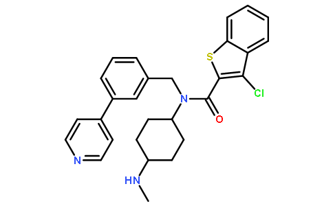 3-氯-N-[反式-4-(甲基氨基)环己基]-N-[[3-(4-吡啶基)苯基]甲基]-苯并[B]噻吩-2-甲酰胺