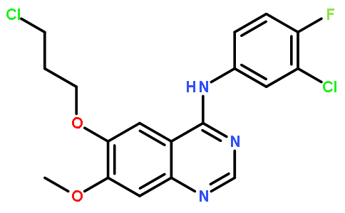 6-(3-氯丙氧基)-7-甲氧基-4-(3-氯-4氟苯胺)喹唑啉