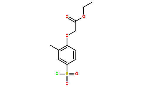 乙基 [2-甲基-3-(氯磺酰基)苯氧基]乙酸酯