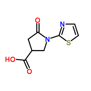 5-氧代-1-(2-噻唑基)-3-吡咯烷甲酸