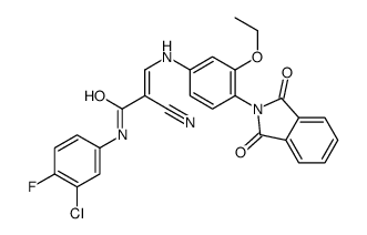 (E)-3-[3-乙氧基-4-(邻苯二甲酰亚胺基)苯胺基]-N-(3-氯-4-氟苯基)-2-氰基-2-丙烯酰胺