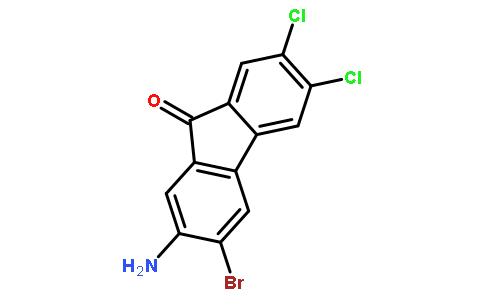 2-amino-3-bromo-6,7-dichlorofluoren-9-one