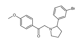 2-[2-(3-bromophenyl)pyrrolidin-1-yl]-1-(4-methoxyphenyl)ethanone