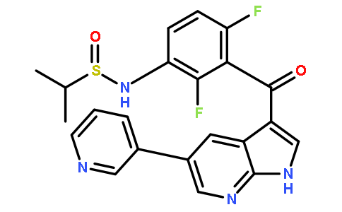 N-[2,4-二氟-3-[[5-(3-吡啶基)-1H-吡咯并[2,3-B]吡啶-3-基]羰基]苯基]-2-丙磺酰胺