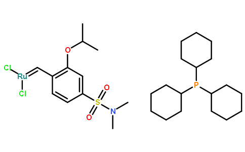 二氯[[5- [(二甲基氨基)磺酰基] -2-(1-甲基乙氧基-O)苯基]亚甲基-C](三环己基膦)钌(IV)90％