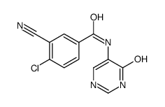 4-chloro-3-cyano-N-(6-oxo-1H-pyrimidin-5-yl)benzamide