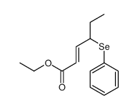 ethyl 4-phenylselanylhex-2-enoate