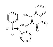 3-[1-(benzenesulfonyl)indol-3-yl]-4-hydroxynaphthalene-1,2-dione