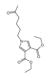 diethyl 1-(5-oxohexyl)pyrrole-3,4-dicarboxylate