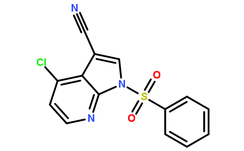 4-氯-1-苯磺酰基-1H-吡咯并[2,3-b]吡啶-3-甲腈