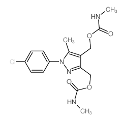 [1-(4-chlorophenyl)-5-methyl-3-(methylcarbamoyloxymethyl)pyrazol-4-yl]methyl N-methylcarbamate