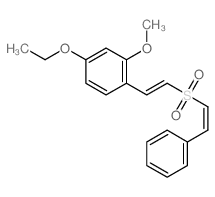 4-ethoxy-2-methoxy-1-[(E)-2-[(Z)-2-phenylethenyl]sulfonylethenyl]benzene