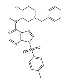 N-甲基-N-((3R,4R)-4-甲基-1-苄基-3-哌啶基)-7-((4-甲基苯基)磺酰基)7H-吡咯并[2,3-D]嘧啶-4-胺