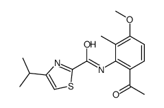 N-[6-乙酰基-2-甲基-3-(甲基氧基)苯基]-4-(1-甲基乙基)-1,3-噻唑-2-羧酰胺
