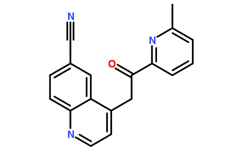 4-[2-(6-甲基-2-吡啶基)-2-氧代乙基]-6-喹啉甲腈