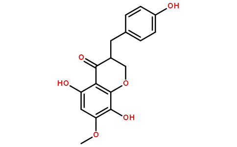 2,3-二氢-5,8-二羟基-3-[(4-羟基苯基)甲基]-7-甲氧基-4H-1-苯并吡喃-4-酮
