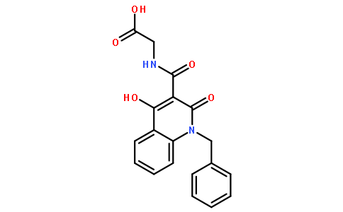 N-[[4-羟基-2-氧代-1-(苯基甲基)-1,2-二氢-3-喹啉基]羰基]甘氨酸