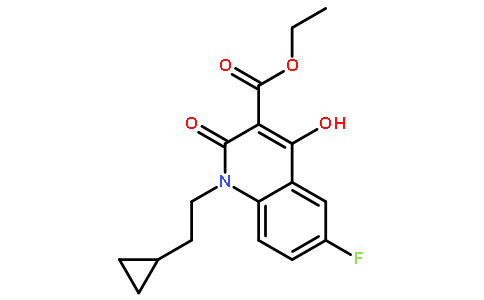 1-(2-环丙基乙基)-6-氟-1,2-二氢-4-羟基-2-氧代-3-喹啉羧酸乙酯